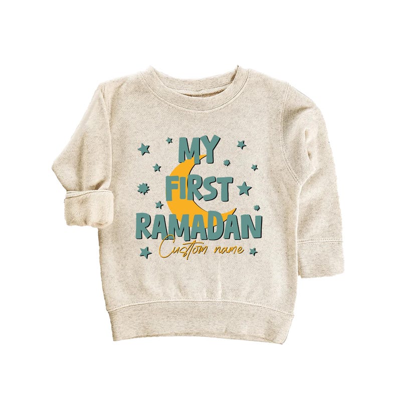 Custom First Ramadan Baby Sweatshirt, Muslim Baby Gift