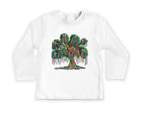 Mardi Gras Bead Tree Baby Sweatshirt, Mardi Gras Festival Gift