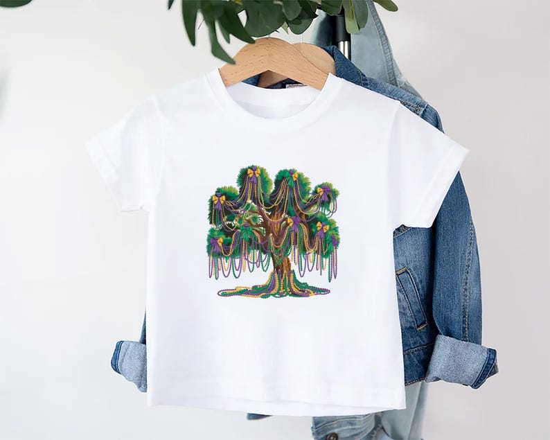 Mardi Gras Bead Tree Baby Sweatshirt, Mardi Gras Festival Gift