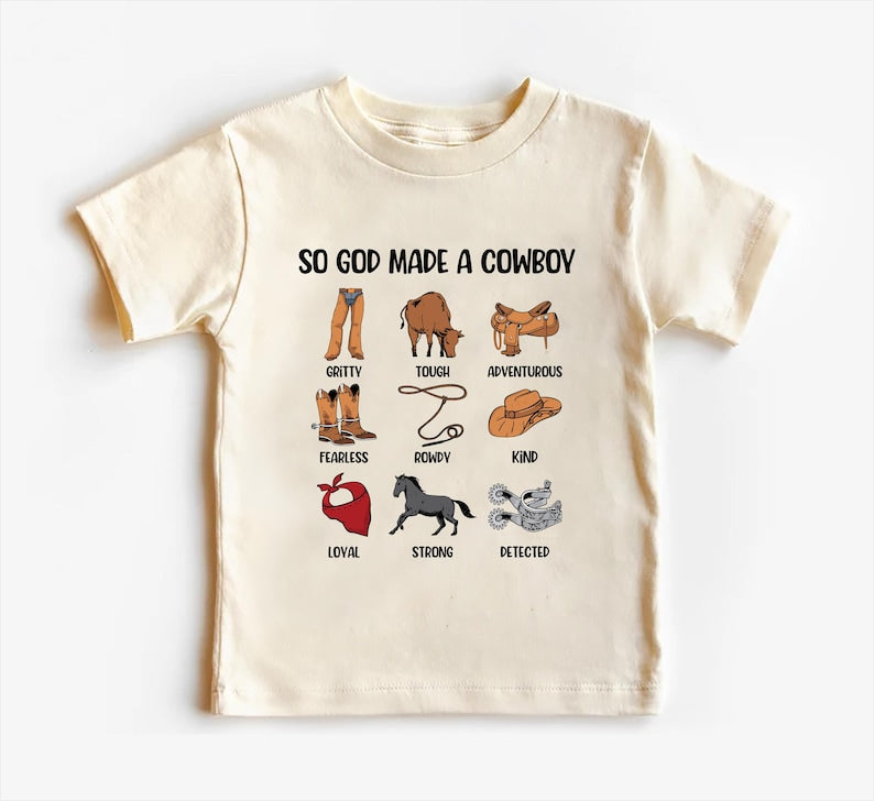 So God Made a Cowboy Baby Bodysuit, Country Cowboy Baby
