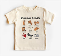 So God Made a Cowboy Baby Bodysuit, Country Cowboy Baby