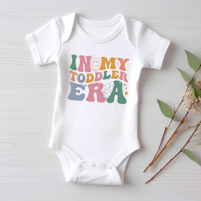 In My Toddler Era Baby Bodysuit, Baby Shirt, Toddler Sweatshirt - Cute Retro Baby Outfit