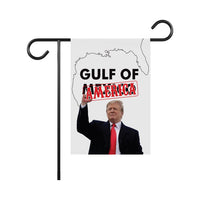 Gulf of America Garden Flag, 12x18 Inch Double Sided, Trump Won Get Over It Lawn Flag, 45 47 President Donald Trump Flag, Trump Won Flag