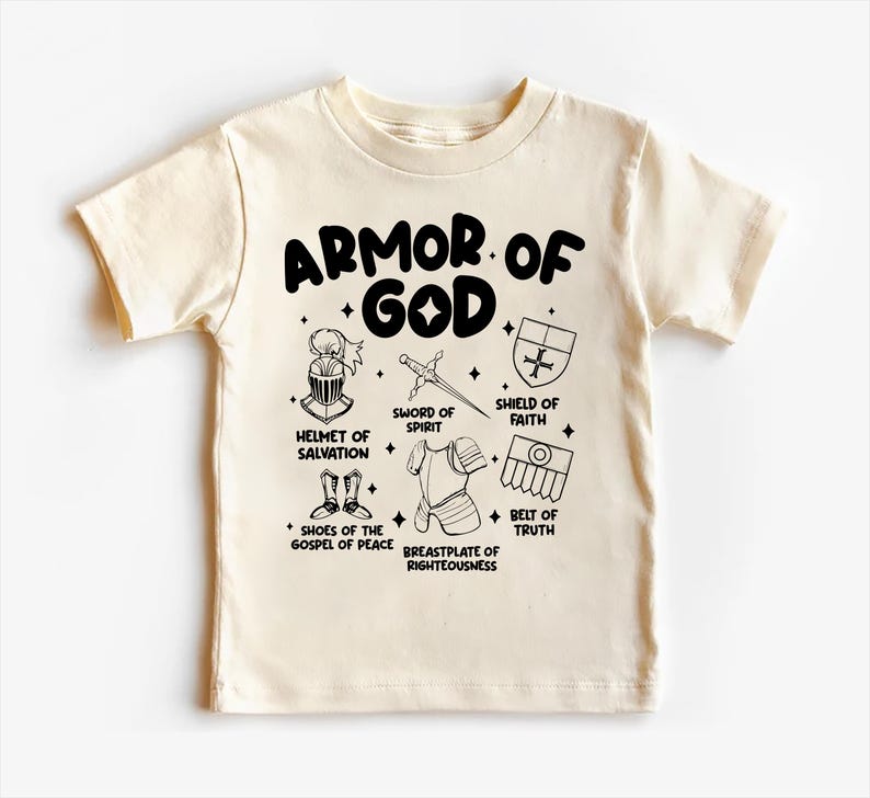 Armor of God Baby Bodysuit, Faith-Based Kids Gift for Baptism