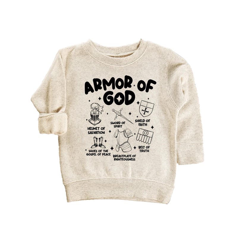 Armor of God Baby Bodysuit, Faith-Based Kids Gift for Baptism