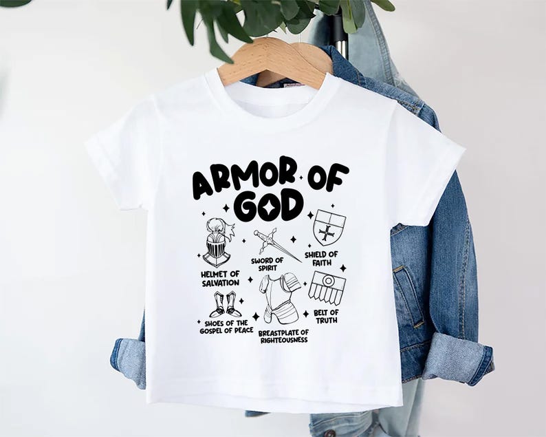 Armor of God Baby Bodysuit, Faith-Based Kids Gift for Baptism