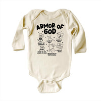 Armor of God Baby Bodysuit, Faith-Based Kids Gift for Baptism