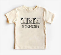 I Cry Periodically Baby Sweatshirt, Nerdy Chemistry Baby Outfit