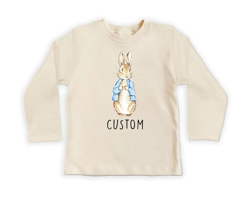 Personalized Name Bunny Baby Sweatshirt, Adorable Rabbit Gift for Newborn
