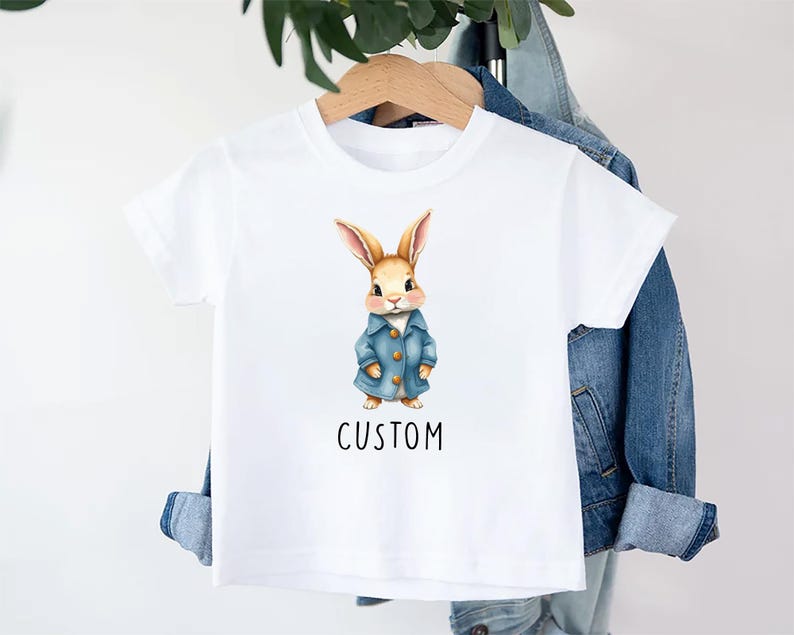 Personalized Name Bunny Baby Sweatshirt, Adorable Rabbit Gift for Newborn