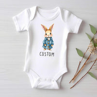 Personalized Name Bunny Baby Sweatshirt, Adorable Rabbit Gift for Newborn