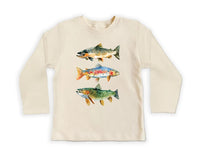 Trout Fishing Baby Shirt, Outdoor Kids Outfit