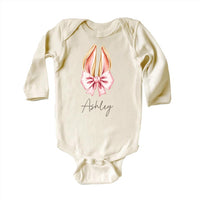 Personalized Easter Bunny Baby Bodysuit, Adorable Kids Easter Gift