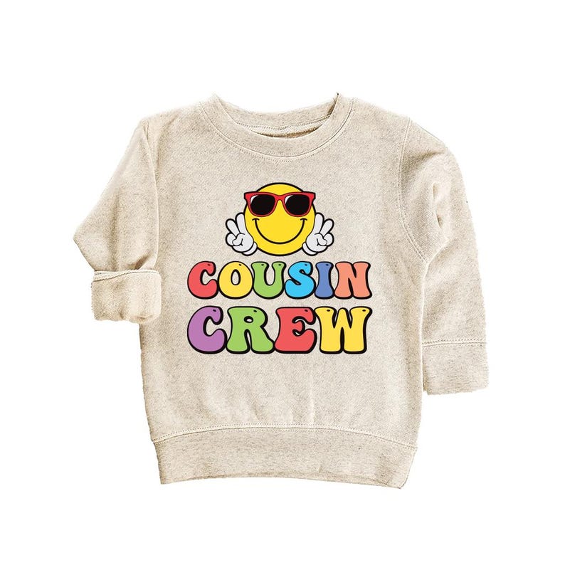 Cousin Crew Smiley Face Baby Bodysuit, Cousin Beach Vacation Gift