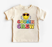 Cousin Crew Smiley Face Baby Bodysuit, Cousin Beach Vacation Gift