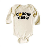 Cousin Crew Smiley Face Baby Shirt, Cute Matching Cousins Family Reunion Gift