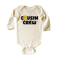 Cousin Crew Smiley Face Baby Shirt, Cute Matching Cousins Family Reunion Gift