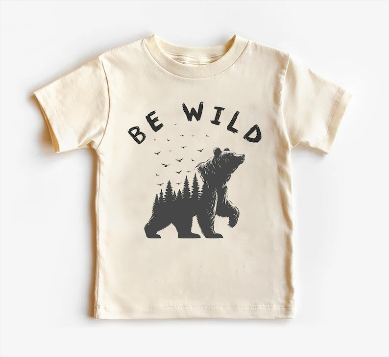 Be Wild Baby Shirt, Outdoor Camping Baby Clothes