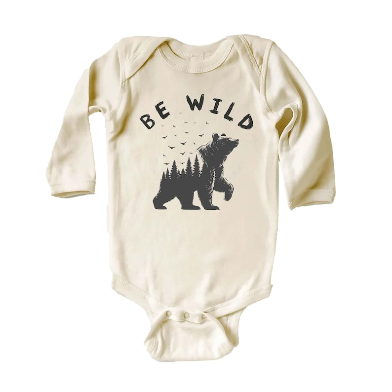 Be Wild Baby Shirt, Outdoor Camping Baby Clothes