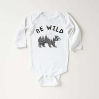 Be Wild Baby Shirt, Outdoor Camping Baby Clothes
