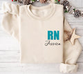Embroidered Custom Nurse Sweatshirt, LPN Cma Aprn Graduation Gift