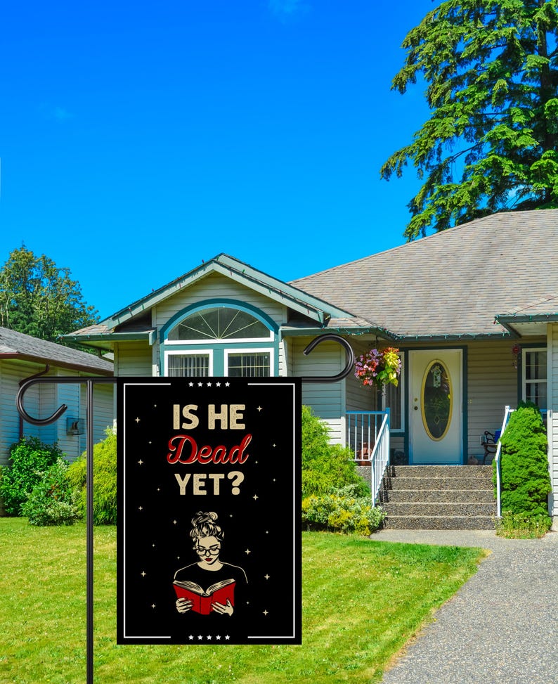 Is He Dead Yet, Are We Great Yet Garden Flag, 12x18 Inch Double Sided, Resist Hate, Anti-Trump Flag, Resist Racism Flag, Resist Fascism Flag