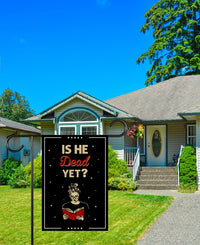 Is He Dead Yet, Are We Great Yet Garden Flag, 12x18 Inch Double Sided, Resist Hate, Anti-Trump Flag, Resist Racism Flag, Resist Fascism Flag