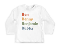 Boy Nickname Baby Shirt, Cute Vintage Baby Clothes