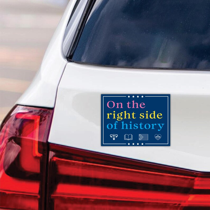 Right Side of History Magnet, Resist Hate Magnet, Anti-Trump, Resist Racism Car Magnet, Resist Fascism Vehicle Magnet