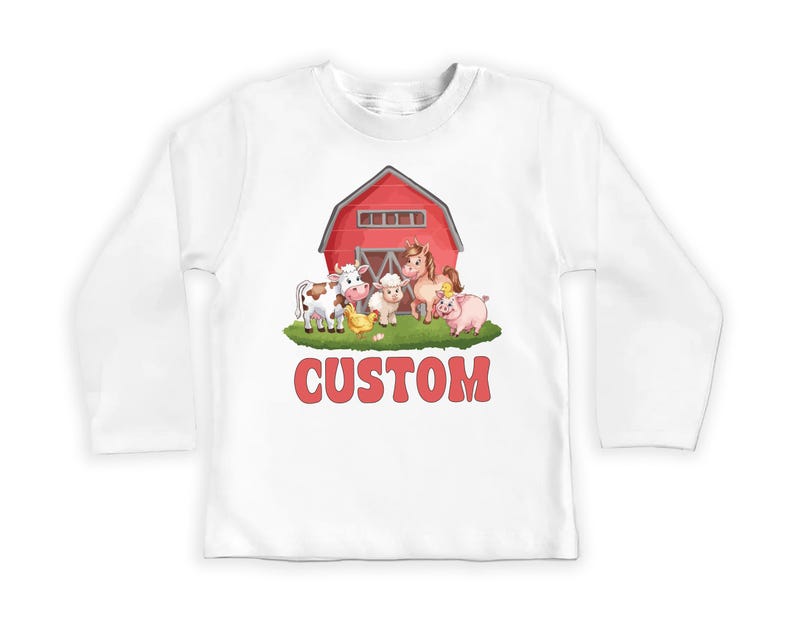 Farm Life Baby Sweatshirt, Custom Farm Name Outfit