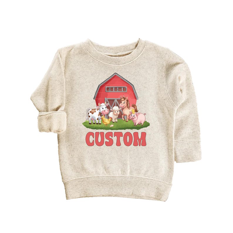 Farm Life Baby Sweatshirt, Custom Farm Name Outfit