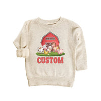 Farm Life Baby Sweatshirt, Custom Farm Name Outfit
