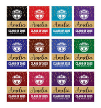 Personalized College Graduation Garden Flag, Double Sided Custom School, University Logo, Class of 2025 Yard Sign, Graduate Celebration Flag