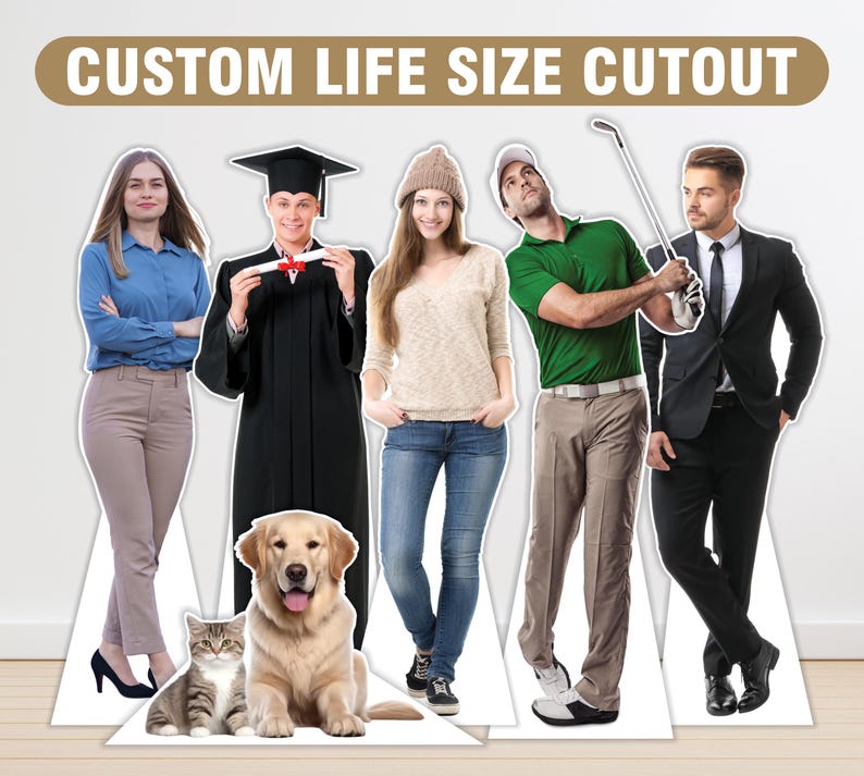 Custom Life Size Coroplast Cutouts of Any Photograph