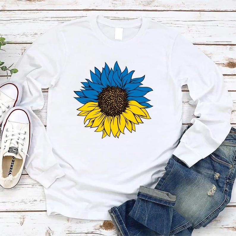 Ukraine Flag Long Sleeve Shirt