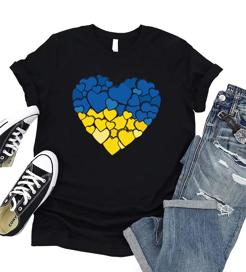 Ukraine Flag Short Sleeve T-Shirt