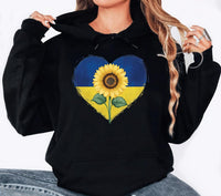 Sunflower Ukraine Hoodie, Ukraine Support Outfit