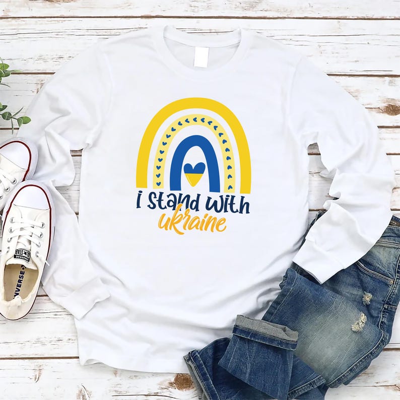 I Stand With Ukraine Long Sleeve Shirt