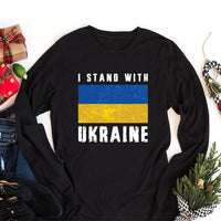 Stand With Ukraine Long Sleeve Shirt, Ukraine Support Outfit