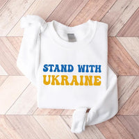 Stand With Ukraine Sweatshirt, Ukraine Support Outfit