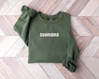 Embroidered Godmama Sweatshirt