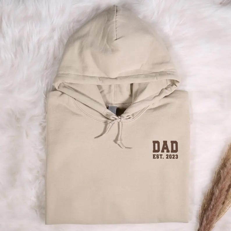 Embroidered Custom Dad Hoodie
