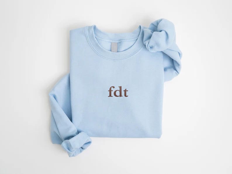 Embroidered Subtle Anti-Trump Sweatshirt