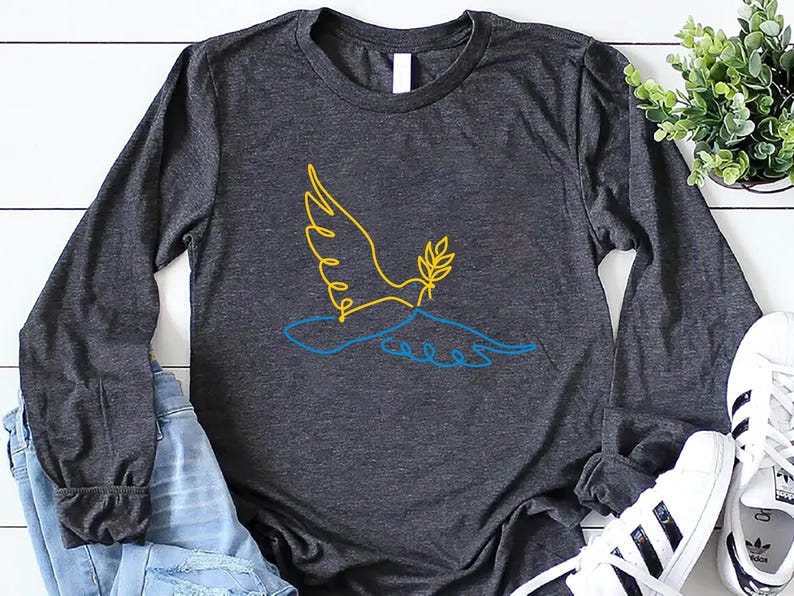 Free Ukraine Long Sleeve Shirt, Ukraine Support Outfit