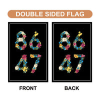 86 47 Not My President Garden Flag, 12x18 Inch Double Sided, Resist Hate Flag, Anti-Trump Flag, Resist Racism Flag, Resist Fascism Flag