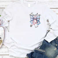Personalized Labor and Delivery Nurse Long Sleeve Shirt