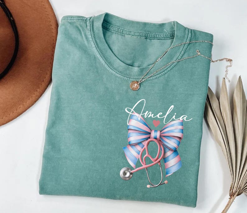 Personalized Labor and Delivery Nurse Short Sleeve T-Shirt