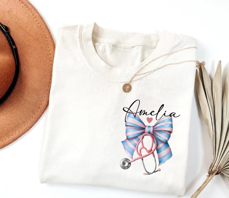 Personalized Labor and Delivery Nurse Short Sleeve T-Shirt