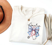 Personalized Labor and Delivery Nurse Short Sleeve T-Shirt