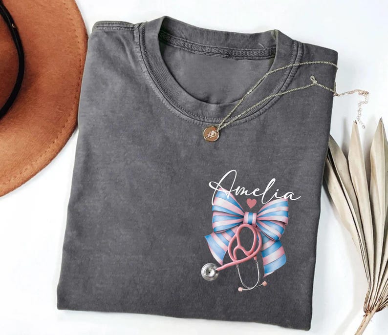 Personalized Labor and Delivery Nurse Short Sleeve T-Shirt
